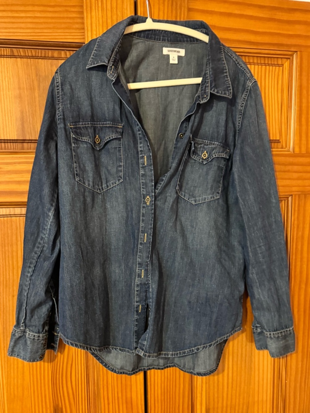 Goodthreads Denim Button-Up Shirt in Dark Blue - M NWOT